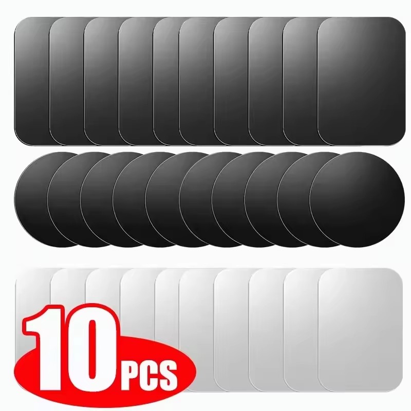 Car Mount Phone - 5/10pcs Magnetic Metal Plate Disk Car
