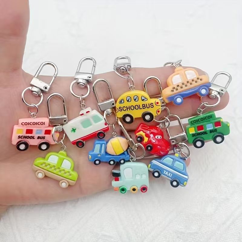Phone Accessories Are - 10pcs resin cartoon car keychain, suitable