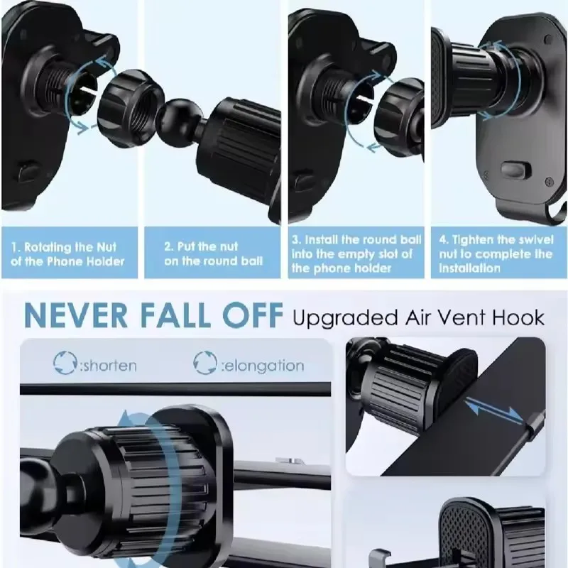 Car Phone Holder Car Air Vent  - огляд і ціна Car Mount Phone