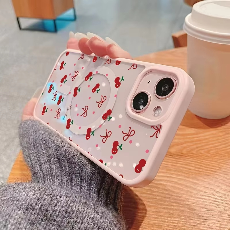 Red Cherry Printed Magnetic Ph - огляд і ціна Phone Accessories Magnetic