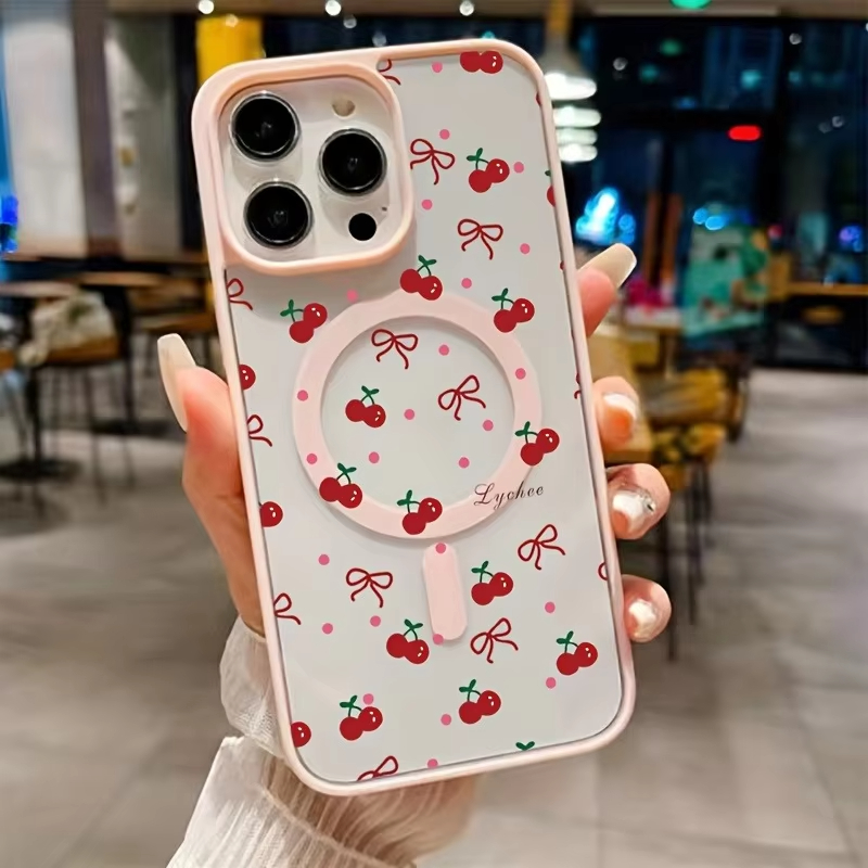 Red Cherry Printed Magnetic Ph - огляд і ціна Phone Accessories Magnetic