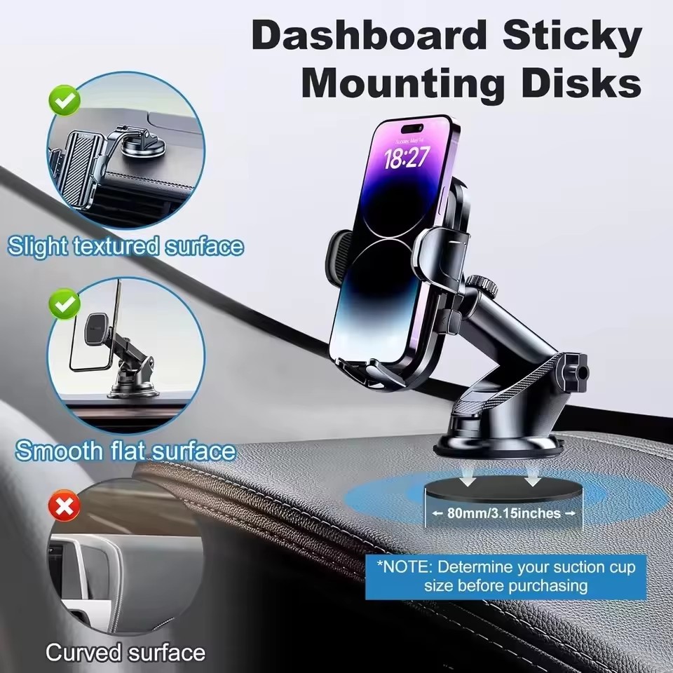 1/10pcs Car Phone Holder Stick - огляд і ціна Car Mount Phone