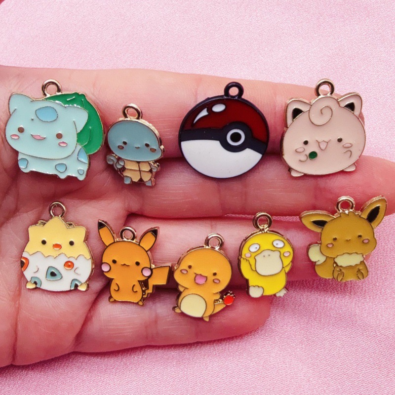 10pcs Cartoon Drip Oil Jewelry - огляд і ціна Phone Accessories Are