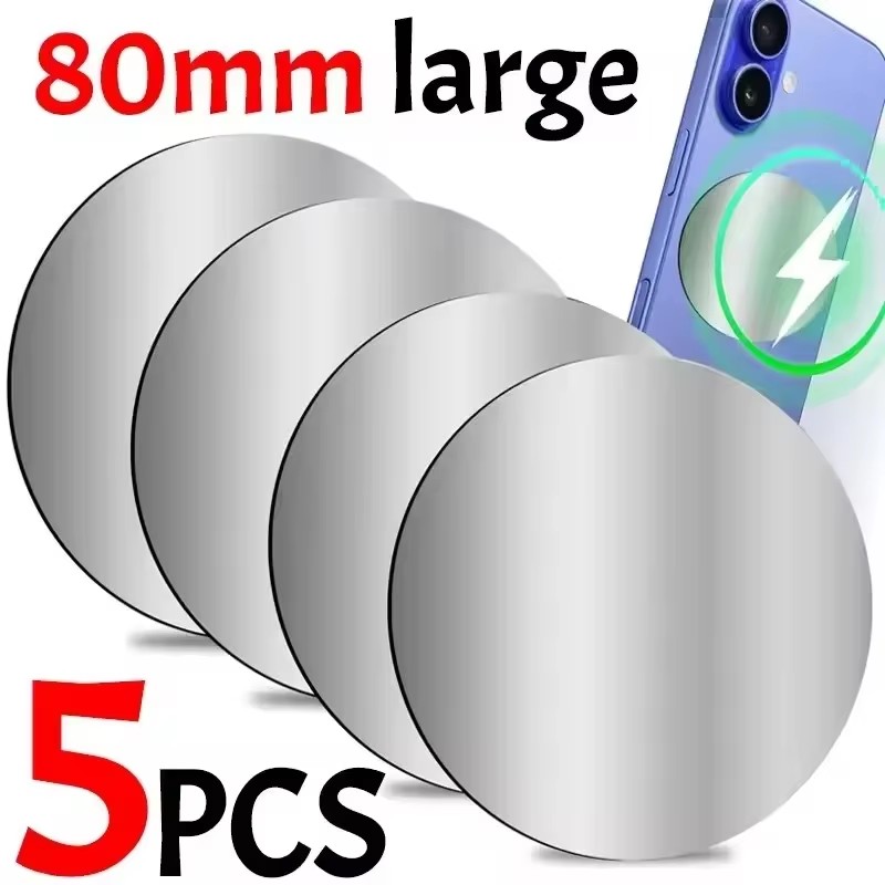 1-5PCS 8CM Magnetic Metal Plat - огляд і ціна Car Mount Phone
