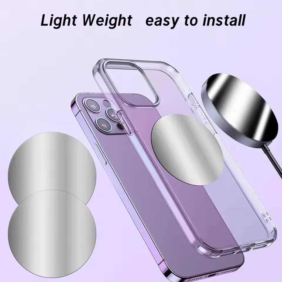 1-5PCS 8CM Magnetic Metal Plat - огляд і ціна Car Mount Phone