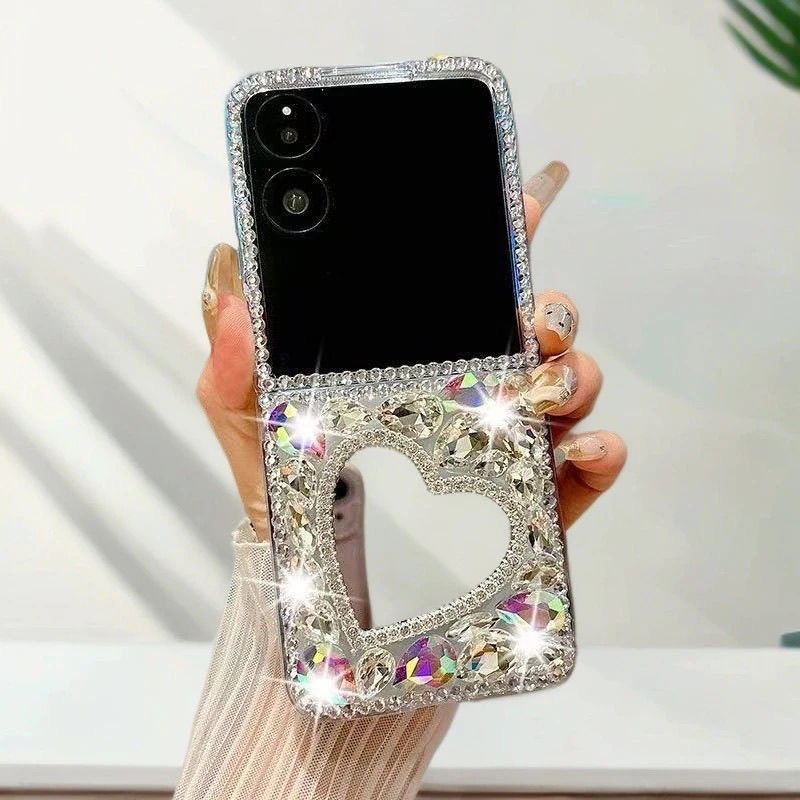 Love mirror with diamonds as a - огляд і ціна Phone Accessories From China
